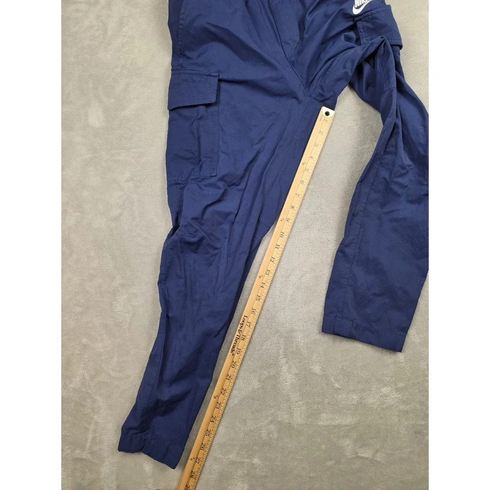 Nike Club Woven Cargo Pants Mens Small Blue DD5207-410 Sportswear